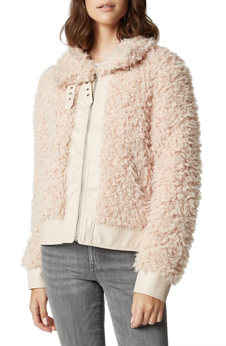 Women's Blanknyc Curly Faux Shearling Jacket