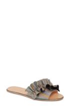 Women's Loeffler Randall Rey Slide Sandal .5 M - Grey