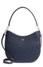 Kate Spade New York Oakwood Street - Lora Pebbled Leather Hobo - Blue