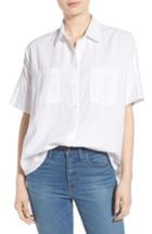 Women's Madewell Cotton Courier Shirt - White