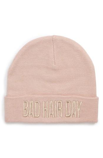 Women's Bp. Bad Hair Day Beanie - Pink