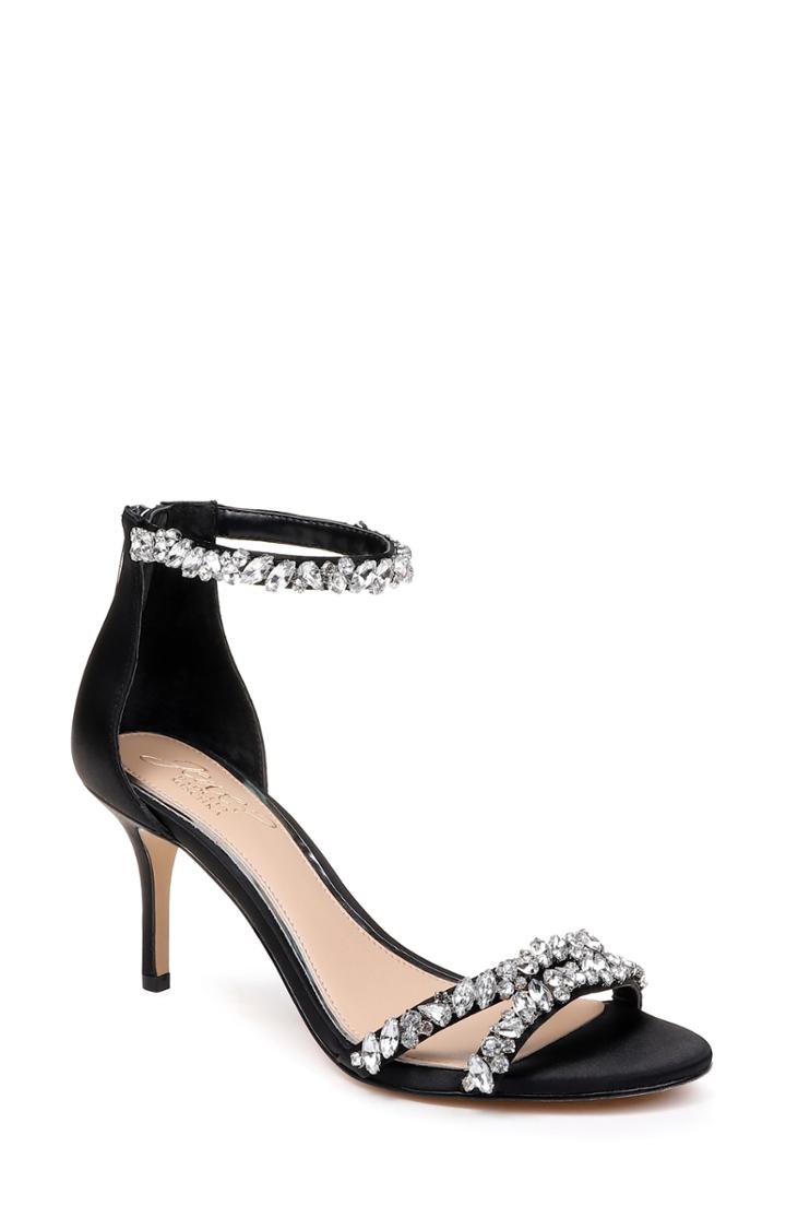 Women's Jewel Badgley Mischka Darlene Embellished Ankle Strap Sandal