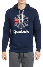 Men's Reebok Foundation Starcrest Graphic Pullover Hoodie - Blue