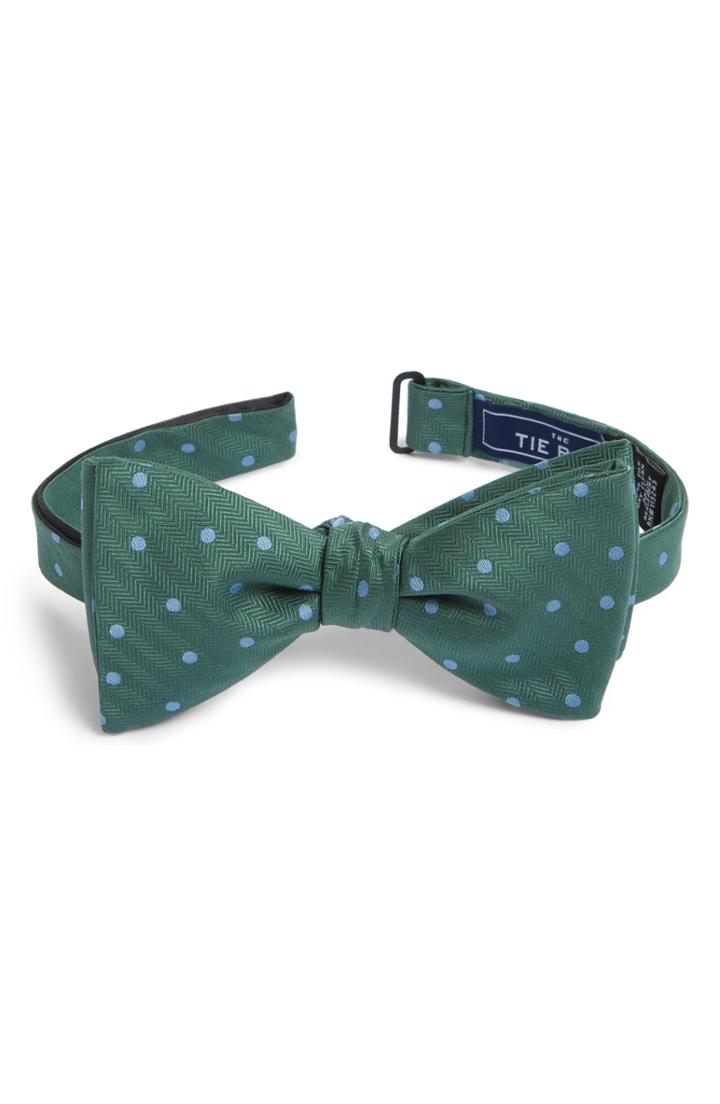 Men's The Tie Bar Jackson Dot Silk Bow Tie