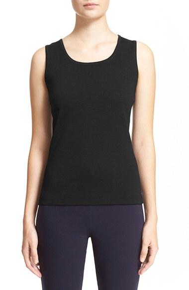 Women's St. John Collection Milano Knit Tank - Black