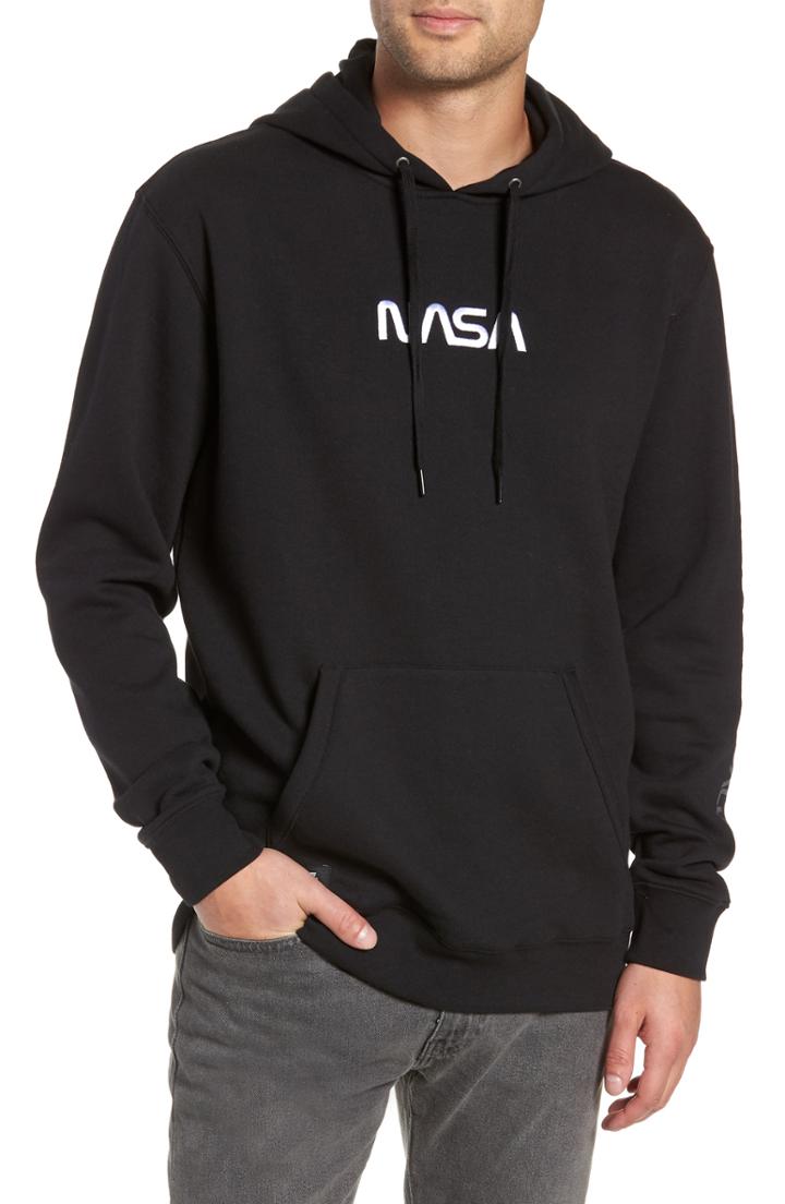 Men's Vans Space Embroidered Hooded Sweatshirt - Black