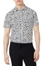 Men's Topman Dotty Print Shirt, Size - White