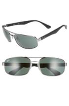 Women's Ray-ban 61mm Square Sunglasses - Grey