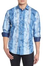 Men's Bugatchi Sport Shirt - Blue