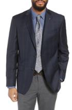 Men's Ted Baker London Jay Trim Fit Houndstooth Wool Sport Coat R - Blue