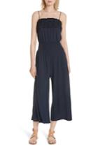 Women's Rebecca Taylor Frill Jersey Crop Jumpsuit - Blue