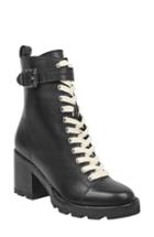 Women's Marc Fisher D Waren Combat Boot, Size 6 M - Black