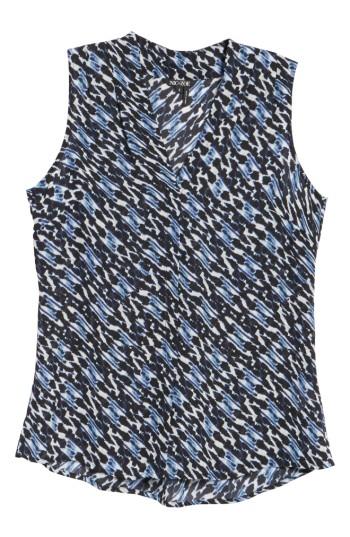 Women's Nic+zoe Ink Streaks Sleeveless Top - Blue