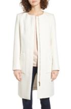 Women's Ted Baker London Kirliye Zip Front Car Coat - White
