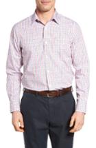 Men's Nordstrom Men's Shop Smartcare(tm) Regular Fit Plaid Sport Shirt - Red
