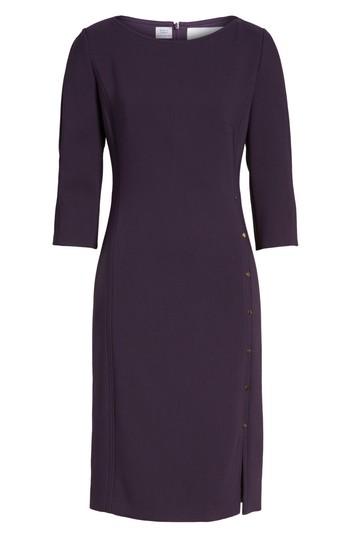 Women's Boss Dikena Wool Sheath Dress - Purple