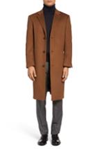 Men's Hart Schaffner Marx Sheffield Classic Fit Wool & Cashmere Overcoat S - Brown