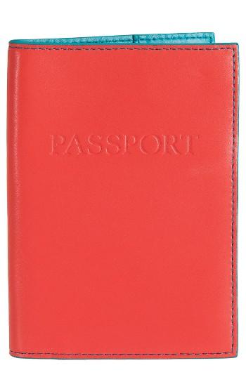 Lodis 'audrey' Passport Case - Coral