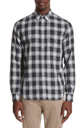 Men's Norse Projects Osvald Check Shirt - White