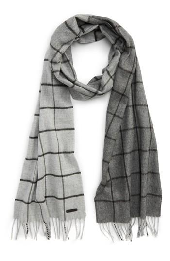 Men's Ted Baker London Hemlock Ombre Scarf, Size - Grey