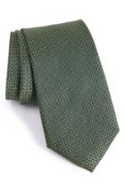 Men's Calibrate Pop Dot Silk Tie, Size - Green