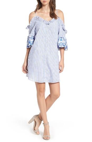 Women's Parker Keegan Cold Shoulder Dress - Blue