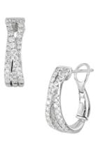 Women's Bony Levy Twist Diamond Hoop Earrings (trunk Show Exclusive)