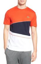 Men's Lacoste Colorblocked T-shirt (m) - Red