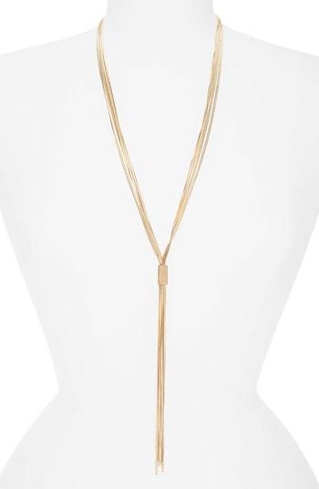 Women's Canvas Jewelry Lariat Necklace