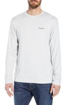 Men's Patagonia Tech Fish Graphic Long Sleeve T-shirt - Grey