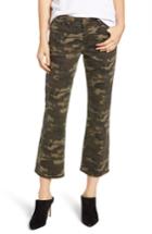 Women's Prosperity Denim Camo Print Crop Flare Jeans - Green