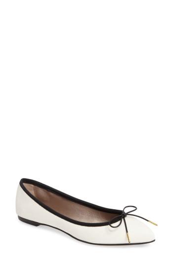 Women's Agl Sacchetto Pointy Toe Flat Us / 35eu - White