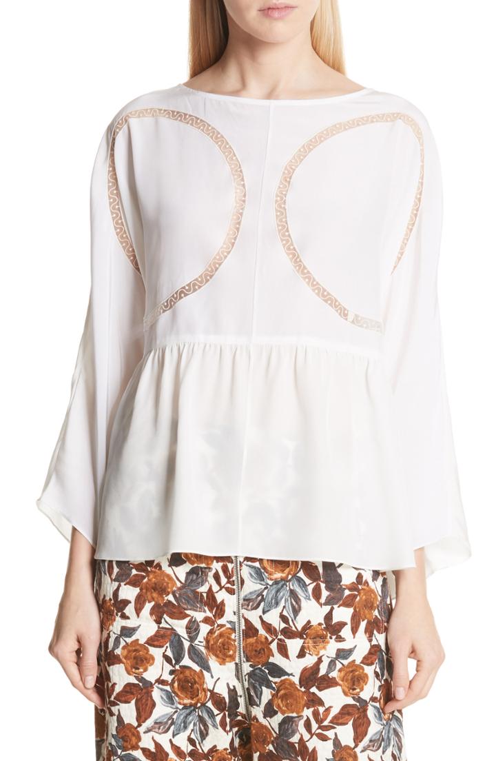 Women's Rachel Comey Astro Silk Blouse - Ivory