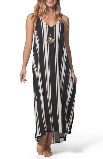 Women's Rip Curl Your Love Stripe Maxi Dress - Black