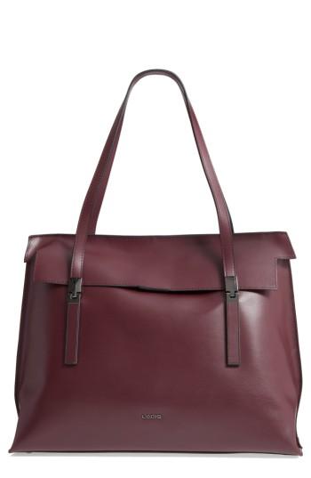 Lodis Silicon Valley - Lorrain Rfid Leather Satchel - Burgundy