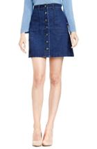 Women's Two By Vince Camuto A-line Denim Miniskirt