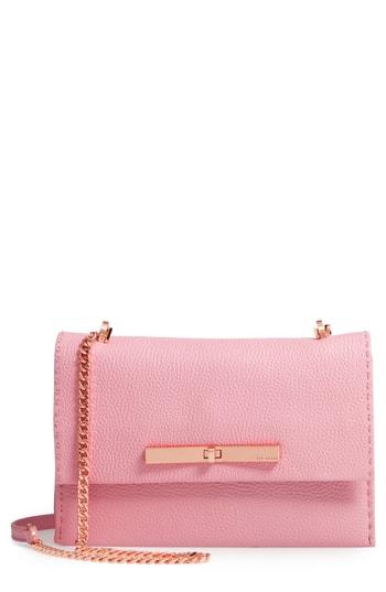 Ted Baker London Jocie Leather Crossbody Bag - Pink