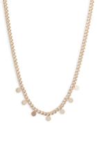 Women's Zoe Chicco Itty Bitty Disc Curb Chain Necklace