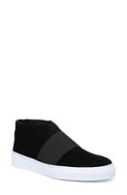 Women's Via Spiga Sayer Genuine Shearling Slip-on Sneaker M - Black