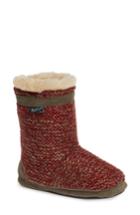 Women's Woolrich Whitecap Knit Slipper Bootie M - Red