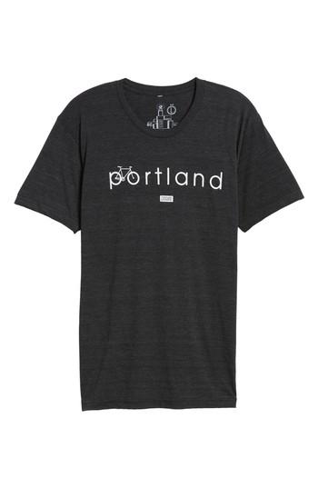 Men's Casual Industrees Portland Riders T-shirt - Black