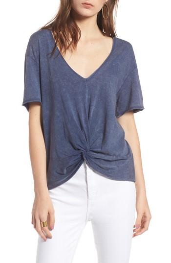 Women's Treasure & Bond Twist Detail Tee - Blue
