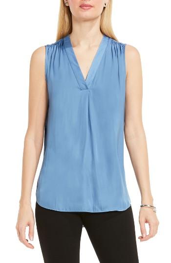 Women's Vince Camuto V-neck Blouse - Blue
