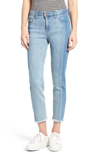 Women's Bp. Mr Straight Colorblock Jeans