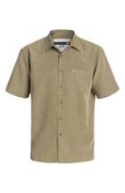 Men's Quiksilver Waterman Collection 'centinela 4' Short Sleeve Sport Shirt - Beige