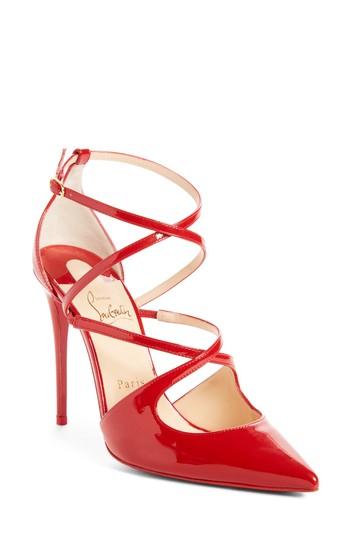 Women's Christian Louboutin Crossfliketa Pump .5us / 36.5eu - White