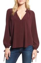 Women's Ag Karina Tie Cuff Blouse - Red