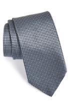 Men's Ermenegildo Zegna Geometric Silk Tie, Size - Grey
