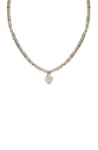 Women's Jane Basch Diamond Heart Pendant Necklace