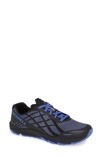 Women's Merrell Bare Access Flex Shield Lace-up Sneaker .5 M - Black